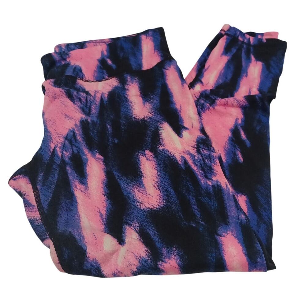 90 Degree by Reflex Women's Leggings Size XL Pink/Black/Blue